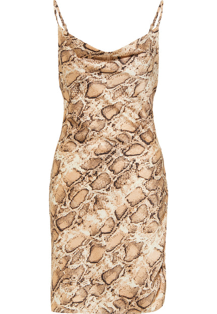 Faina Women's Dress With Snake Print