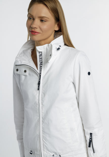 Dreimaster maritim Women's Transition Jacket Made Of Cotton