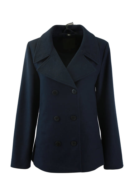 Dreimaster klassik Women's Transitional Pea Coat Made Of A Wool Blend