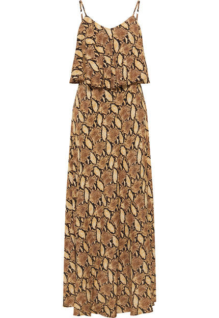 Faina Women's Snake Print Maxi Dress