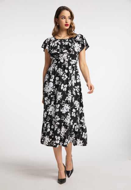 Faina Women's Midi Dress With All-Over Print