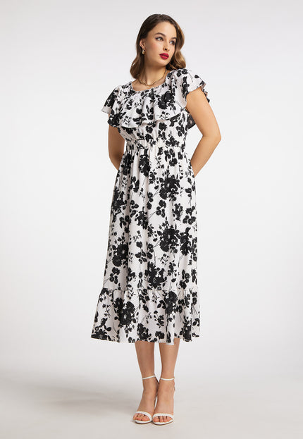 Faina Women's Midi Dress With All-Over Print