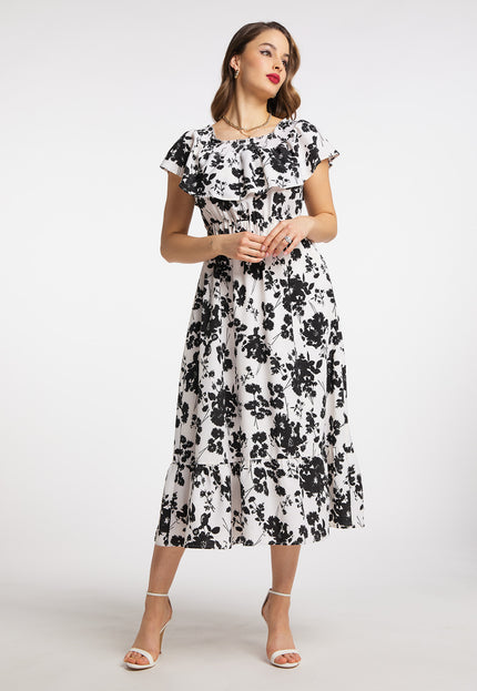 Faina Women's Midi Dress With All-Over Print