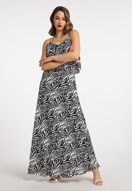 Faina Women's Women'S Zebra Print Maxi Dress