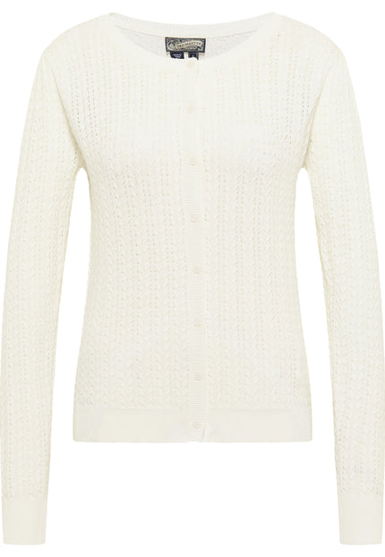 Dreimaster vintage Women's Ajour Knit Cardigan