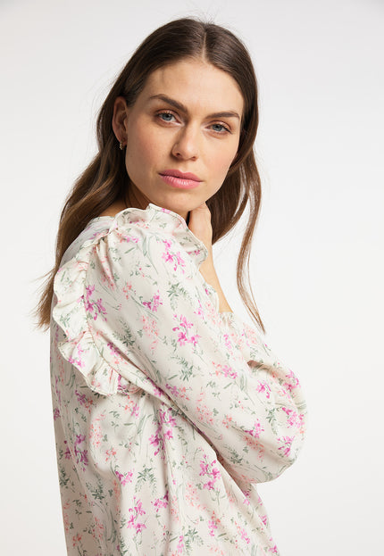 Usha Women's Blouse With Floral Print