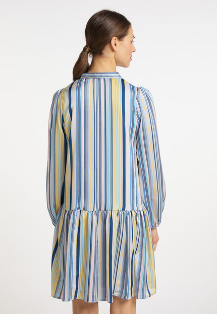 Usha blue label Women's Midi Dress With Stripes