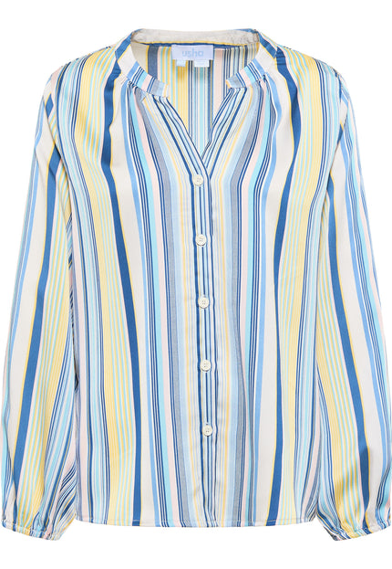 Usha blue label Women's Striped Blouse