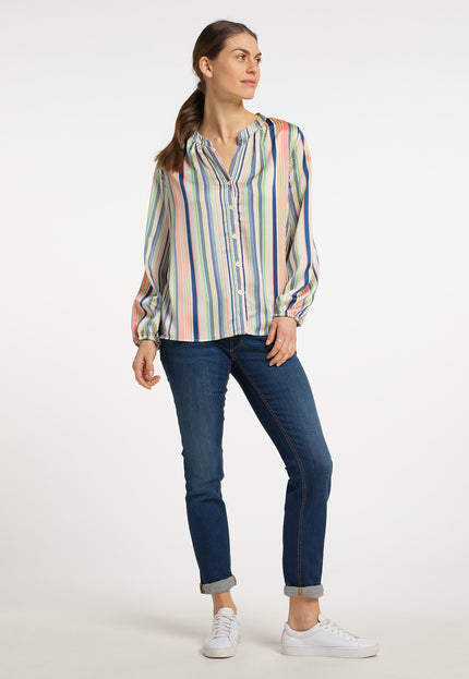 Usha blue label Women's Striped Blouse