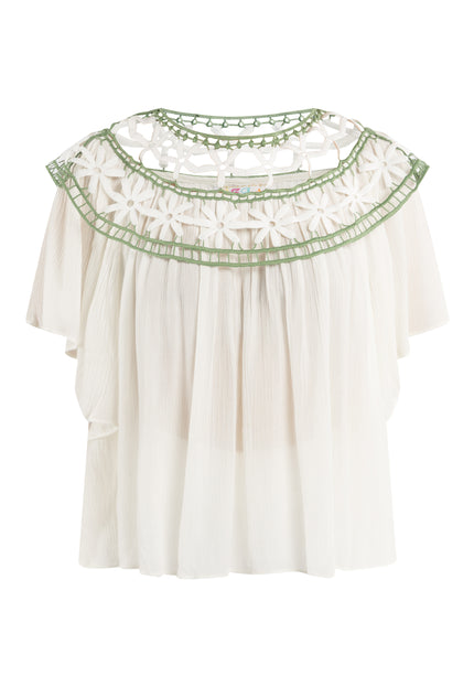 Izia Women's Shirt With Floral Lace