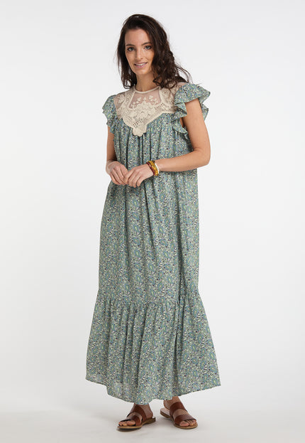 Usha festival Women's Maxi Dress With All-Over Print