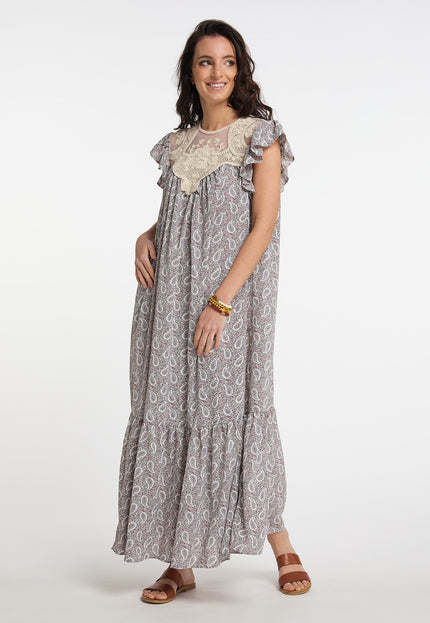 Usha festival Women's Maxi Dress With All-Over Print