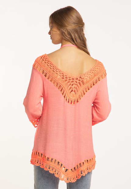 Izia Women's Tunic With Crochet Part