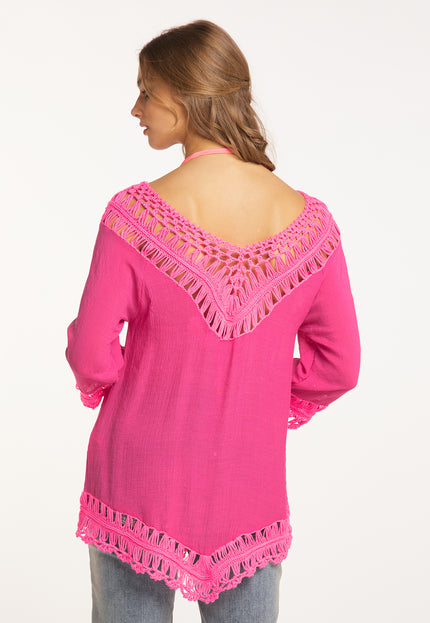 Izia Women's Tunic With Crochet Part