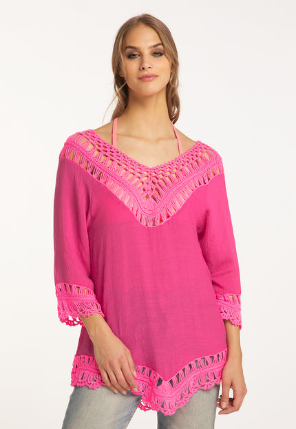 Izia Women's Tunic With Crochet Part