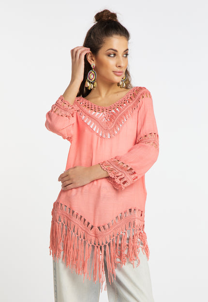 usha FESTIVAL Women's Crochet Shirt