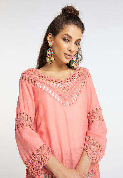 usha FESTIVAL Women's Crochet Shirt