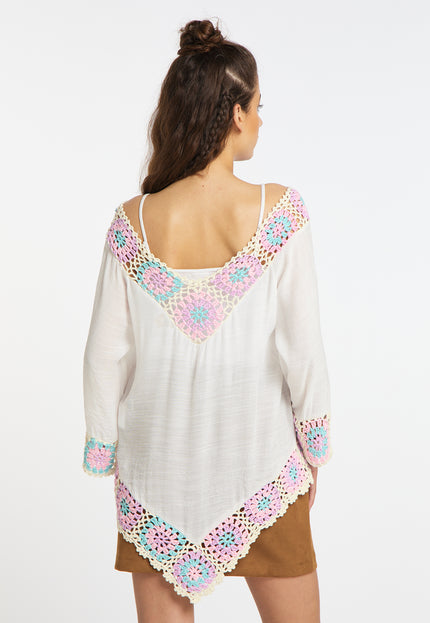 usha FESTIVAL Women's Crochet Shirt