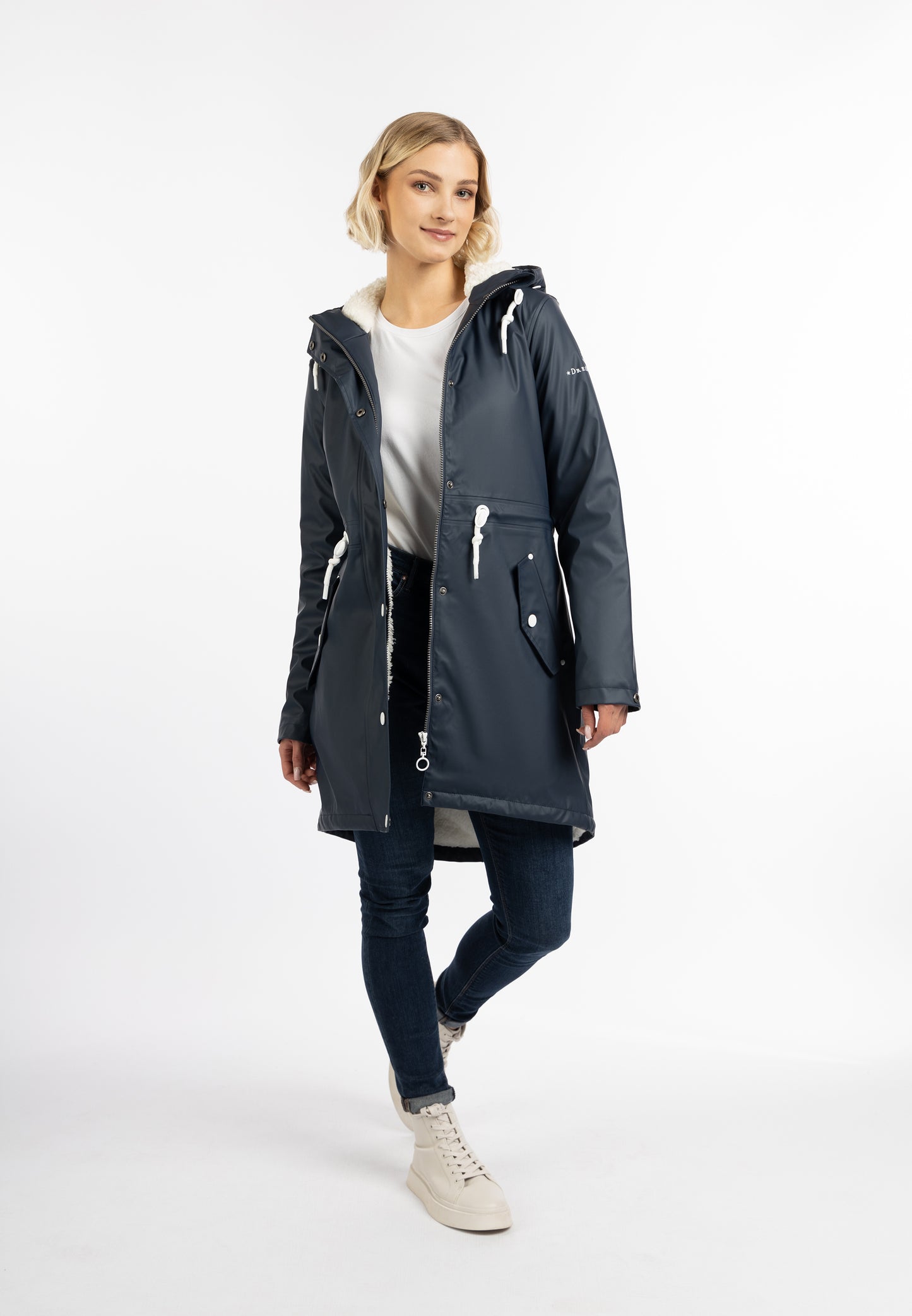 Dreimaster maritim Women's Raincoat With Teddy Lining