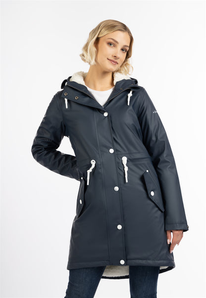 Dreimaster maritim Women's Raincoat With Teddy Lining
