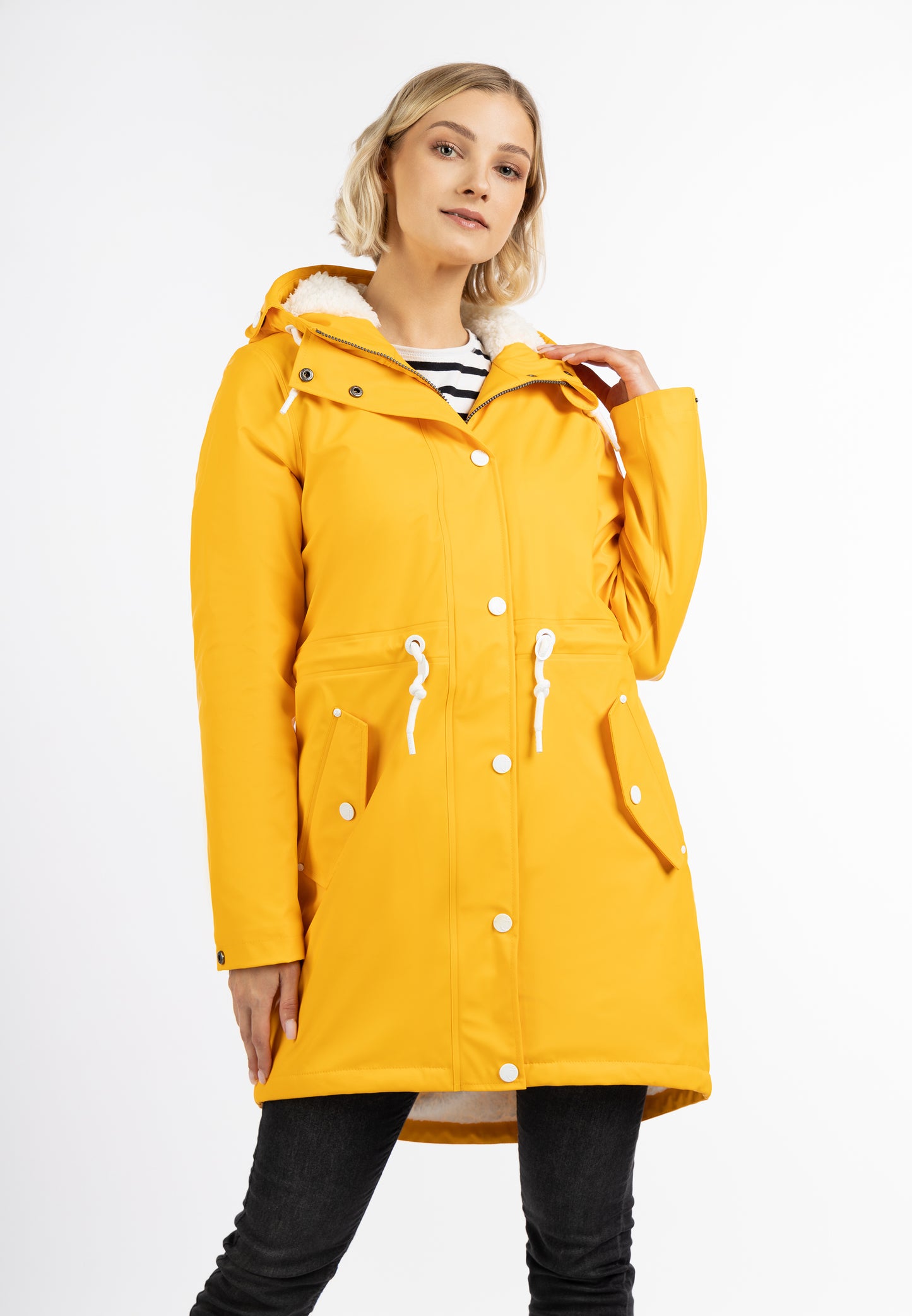Dreimaster maritim Women's Raincoat With Teddy Lining