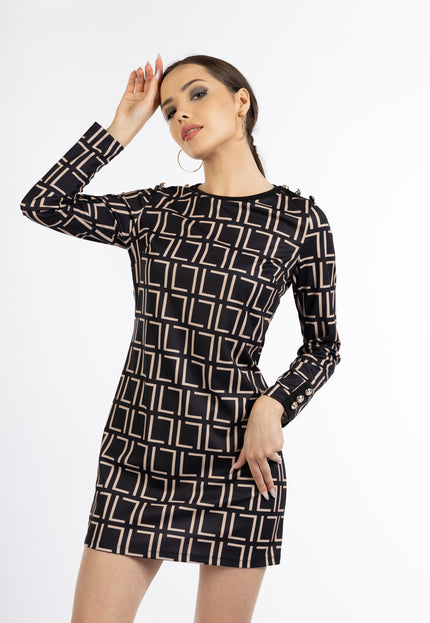 Faina Women's Mini Dress With A Graphic Pattern