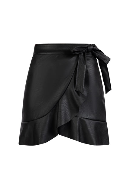 Faina Women's Faux Leather Mini Skirt