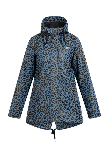 Schmuddelwedda Women's Rain Jacket With Leopard Print