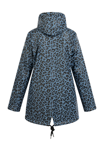 Schmuddelwedda Women's Rain Jacket With Leopard Print