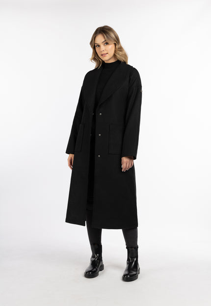 Dreimaster vintage Women's Transitional Coat Made Of Wool Blend