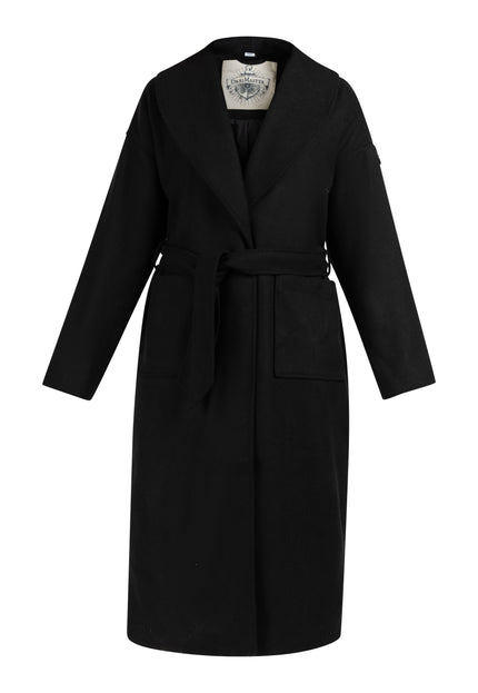 Dreimaster vintage Women's Transitional Coat Made Of Wool Blend