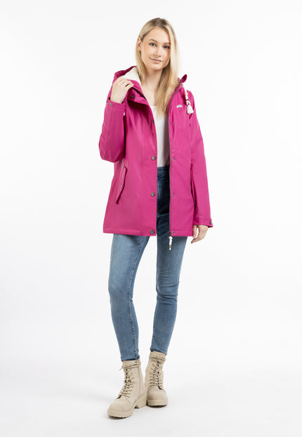 Schmuddelwedda Women's Rain Jacket With Faux Fur Lining