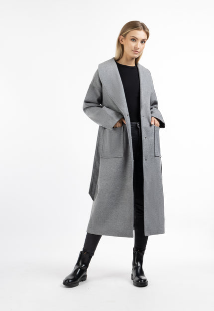 Dreimaster vintage Women's Transitional Coat Made Of Wool Blend