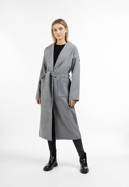 Dreimaster vintage Women's Transitional Coat Made Of Wool Blend