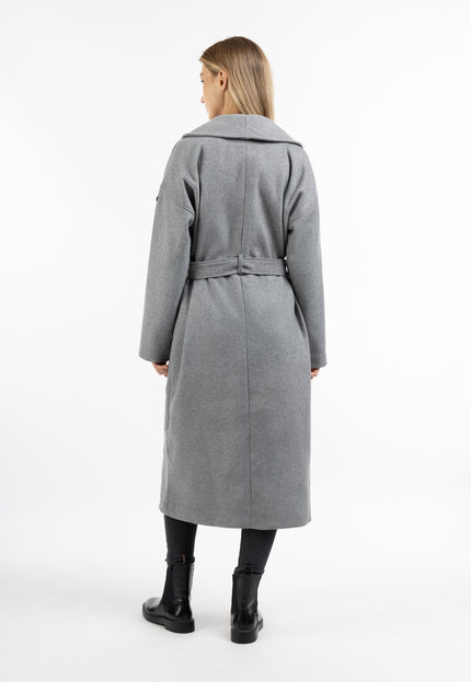 Dreimaster vintage Women's Transitional Coat Made Of Wool Blend