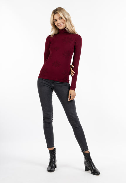 Usha Damen Rollkragen-Strickpullover