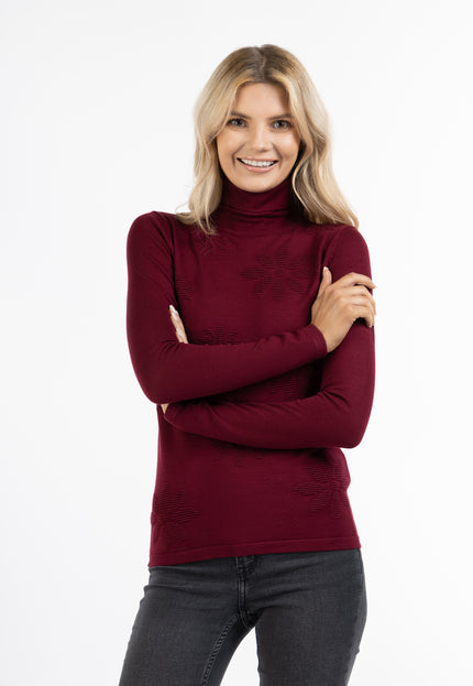 Usha Damen Rollkragen-Strickpullover