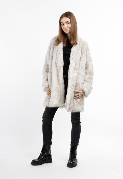 Mymo Women's Faux Fur Coat