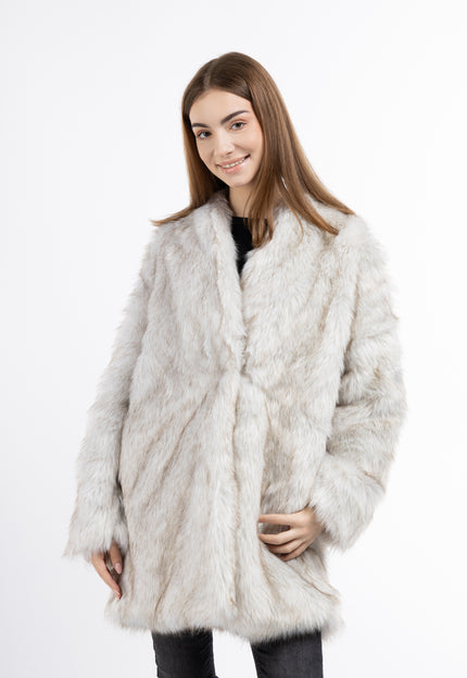 Mymo Women's Faux Fur Coat