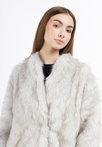 Mymo Women's Faux Fur Coat