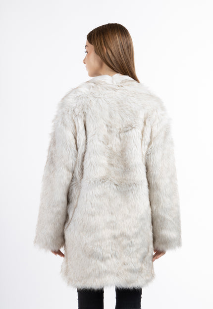 Mymo Women's Faux Fur Coat