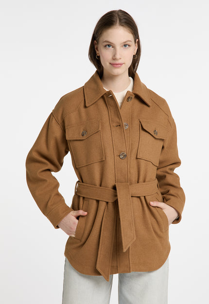 Dreimaster vintage Women's Transitional Jacket Made From A Wool Blend