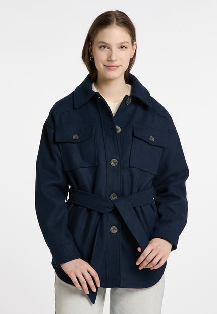 Dreimaster vintage Women's Transitional Jacket Made From A Wool Blend