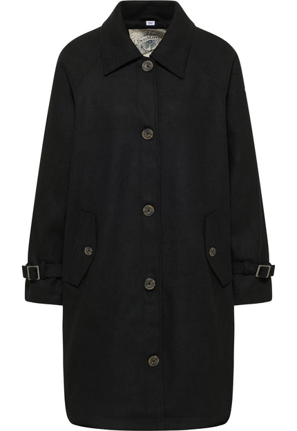 Dreimaster vintage Women's Transitional Coat Made Of Wool Blend