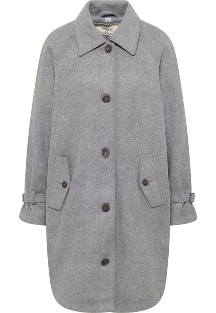 Dreimaster vintage Women's Transitional Coat Made Of Wool Blend