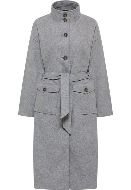 Dreimaster vintage Women's Transitional Coat Made Of Wool Blend