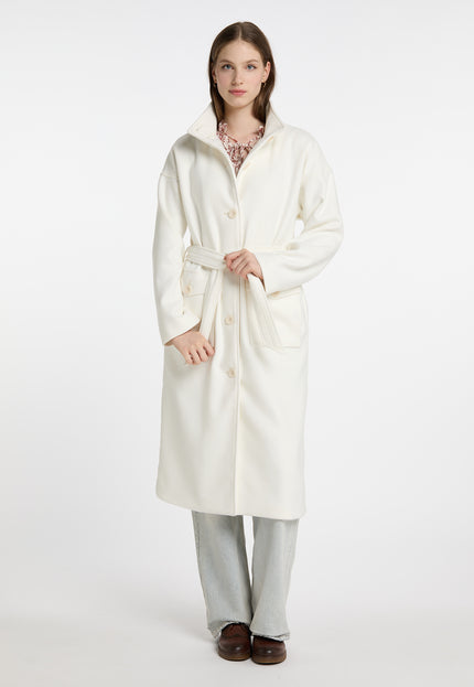 Dreimaster vintage Women's Transitional Coat Made Of Wool Blend