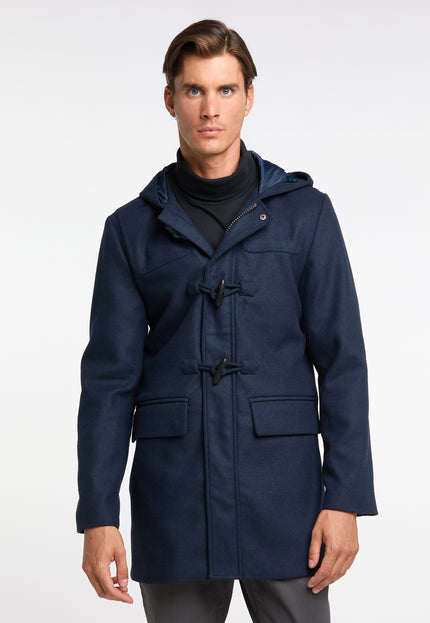 DreiMaster Klassik Men's Transitional Coat Made Of Wool Blend