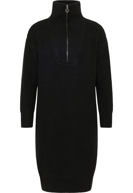 Dreimaster vintage Women's Knit Long Sleeve Midi Dress