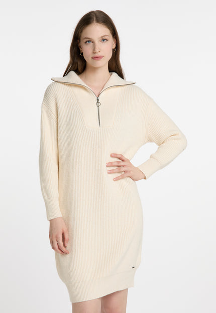 Dreimaster vintage Women's Knit Long Sleeve Midi Dress